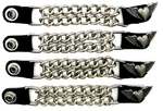 4 Heart & Wings Ladies Double Chain Motorcycle Vest Extenders Made Usa. Fixed Price $23.99.