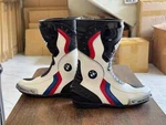 Bmw Motorrad Boots White Motorbike Real Leather Racing. Fixed Price $159.99.