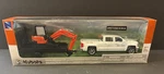 New Ray Kubota KX040 Excavator & Trailer Chevrolet Silverado 1500 Crew Cab Truck. Fixed Price $14.99.