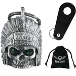 Motorcycle Helmet Bell Dream Apparel Indian Skull Green Eyes. Fixed Price $17.99.