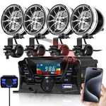 Bluetooth Motorcycle Stereo Speakers Audio Amplifier System Usb Fm Atv Golf Cart. Fixed Price $78.99.