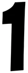 Factory Effex 6" Number #1 Black 3-PACK. Fixed Price $11.87.