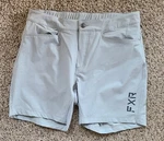 Fxr Womens Grey/charcoal Tech Air Shorts Stretch Dwr Comfort Button Closure Sz. Fixed Price $22.00.