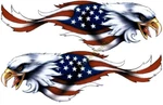 American Usa Flag Eagle Decal Sticker Emblem Graphic Helmet Skateboard Snowboard. Fixed Price $23.98.