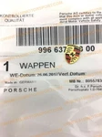 Genuine Porsche 911 986 Boxster Key Fob Colored Crest Emblem 99663744300. Fixed Price $24.95.