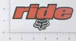 Vintage Fox Racing Ride Logo Motocross Advertising Sticker Decal. Fixed Price $7.95.