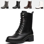 Dream Pairs Womens Lace-up Combat Mid-calf Winter Shoes Size 5-11. Fixed Price $33.99.