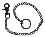 Mascorro 18 Inch Gun Metal Wallet Chain W/ Claw Hook & Key Ring - Black. Fixed Price $16.95.