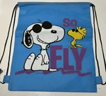 Peanuts Snoopy Woodstock So Fly Drawstring Cloth Bag Blue 12" X 15" New. Fixed Price $6.99.