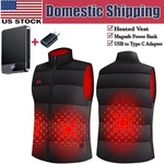 Graphene Electric Heated Vest Jacket Women Thermal Coat With 5000MAH Battery. Fixed Price $10.99.