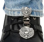 Ryder Clips Laced Boots Two Version - Skull/wings Motorcycle Street Bike. Fixed Price $34.99.