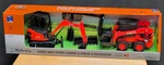 Kubota SSV65 Skid Loader And KX030 Excavator 1:18 Scale By Newray Nib. Fixed Price $55.00.