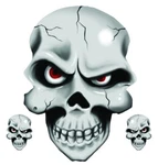 New Lethal Threat Bloodshot Eyeball Skull Decal Sticker 6"X6" LT88115. Fixed Price $6.95.