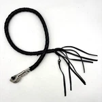New Dream Apparel Black Braided Leather Silver Skull Tassel Get Back Whip 42". Fixed Price $23.25.
