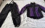 Ladies Large Nylon Rain Suit Reflective Piping Lightweight & Waterproof. Fixed Price $65.00.