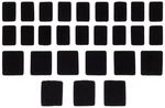 Pod Kx Made With Velcro Set For Knee Brace Bilateral Black KP400-001-OS. Fixed Price $24.84.