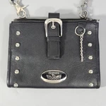 Milwaukee Leather Black Studded Shoulder Bag Biker Chic Purse MP8800. Fixed Price $29.99.