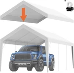 Vevor Carport Replacement Canopy Cover 10 X 20 Ft, Garage Top Tent Shelter. Fixed Price $58.19.