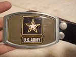 Great American Products #4905 Military Belt Buckle Pewter Us Army Insignia 2007. Fixed Price $19.96.