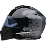Z1R Solaris 2.0 Modular Helmet - Flame Black/gray Adult Size Xs. Fixed Price $179.95.