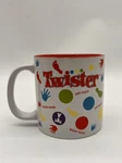 Vandor Hasbro Twister Ceramic Coffee Mug Red White Board Game. Fixed Price $12.00.
