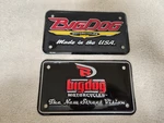 2 X Big Dog Motorcycles Wichita Kansas Booster License Plates. Fixed Price $29.99.