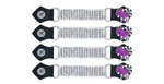 Womens Leather Vest Extender & Rhinestone Chain Purple Heart Rose (4 Set)- New. Fixed Price $38.99.