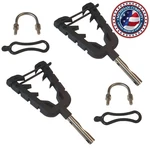 Fits Universal Handlebar Atv Utv Bike Gun Bow Utility Grip Holder 1/4". Fixed Price $22.94.