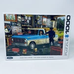 Eurographics 1000 Piece Jigsaw Puzzle Hard Day Work Ford Truck Garage Sealed. Fixed Price $30.00.