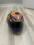 5 Continents Agv K3 Valentino Rossi Helmet. Has Some Wear Pictured. Xl Size. Fixed Price $850.00.