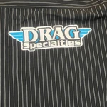 Throttle Threads Drag Men Large Specialties Pinstripe Shop Shirt Black. Fixed Price $15.99.