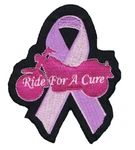 New Lethal Threat Ride For Cure Breast Cancer Patch 3.5 X4 Embroidered Biker. Fixed Price $6.84.
