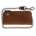 Hot Leathers WLA3002 Brown Buffalo Nickel Snap Bi-fold Wallet With Chain. Fixed Price $39.95.