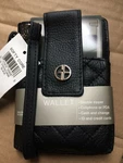New Giani Bernini Softy Core Grab Go Wallet Holder Black Leather Mundi Fox Owl. Fixed Price $53.99.