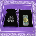 Black Velvet Tarot Bag 13X18CM Oracle Cards Runes Divination Storage Pouch. Fixed Price $8.55.