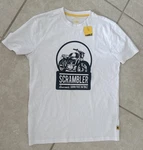 Original Scrambler Ducati Corse White T-shirt Born Free Size New Tag. Fixed Price $35.99.