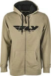 Fly Racing 354-0194L Corporate Zip Up Hoodie Tan/black Large. Fixed Price $62.20.