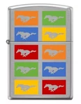 Mustang Stacked Running Horses On Chrome Zippo Lighter * Rare Ships Free To. Fixed Price $55.00.