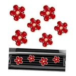 Povtii 6PCS Car Air Vent Clip, Daisy Flower Auto Scents Freshener Red. Fixed Price $9.28.