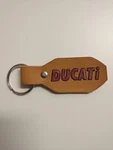Ducati Motorcycle Key Ring Fob (leather, Hand Made). Fixed Price $5.99.