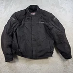Tourmaster Jacket Mens Medium Black Jett Series 3 Motorcycle Padded Armor. Fixed Price $59.95.
