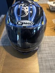 Gmax GM49Y Full Face Moto Slimed TC2 Blk/blue Youth-lg Helmet MARSHALL-P.I.M250. Fixed Price $35.00.