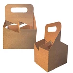 4 Cup Carrier With Handle Holder Disposable For Hot Cold Drinks. Fixed Price $34.15.