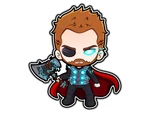 Thor And Stormbreaker Chibi Comic Sticker Waterproof Vinyl Decal Die-cut Car. Fixed Price $35.95.