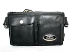 Milwaukee Leather Belt Bag Waist Pack Black Pebbled Gun Pocket MP8825. Fixed Price $40.00.
