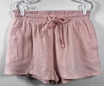 White Fox Gauzy Light Pink Shorts Pockets Women Xl Casual Beach. Fixed Price $23.80.
