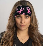 Hair Glove Ez Bandz Pink Ribbon W/ Gems Thin Motorcycle Biker Headband. Fixed Price $21.99.