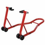 Motorcycle Bike Stand Rear Forklift Spoolift Paddock Swingarm Auto Red. Fixed Price $30.99.