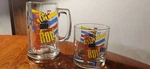 Vtg Kawasaki Rocks Glass Beer Mug Set Let The Good Times Roll Motorcycle Atv. Fixed Price $60.00.