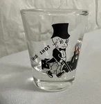 Vintage "big Shot" Glass Baby Tux & Top Hat Dancing Barware. Fixed Price $9.00.